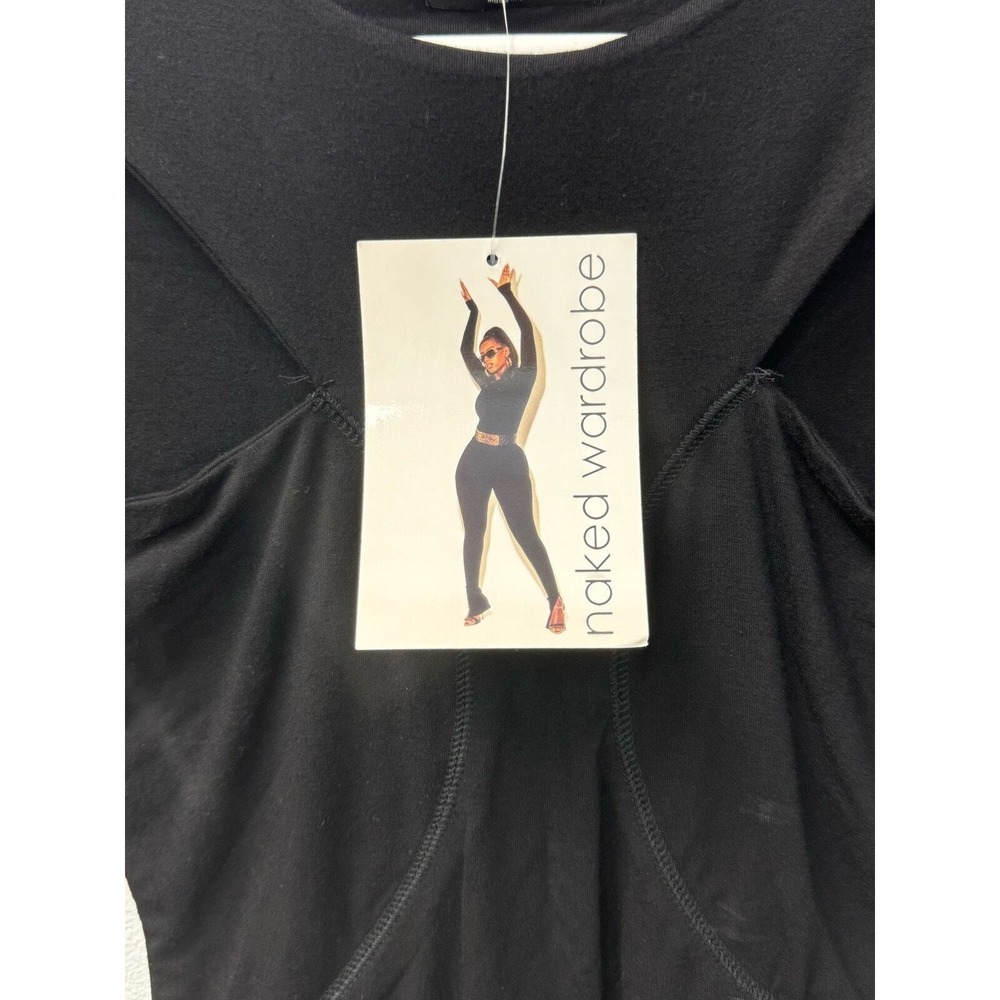 Naked Wardrobe Black Cutout Bodysuit - Picture 7 of 9